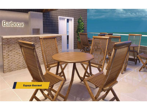 Imagem Apartamento com 1 Quarto à Venda, 46 m² em Guilhermina - Praia Grande