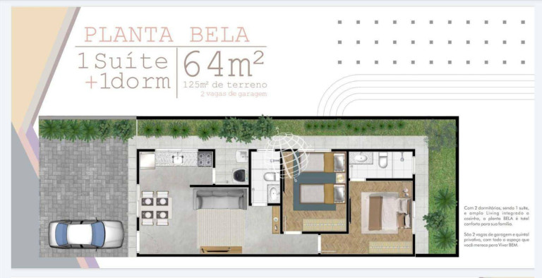 Imagem Casa com 2 Quartos à Venda, 64 m² em Jardim Santa Fe - Bom Jesus Dos Perdões