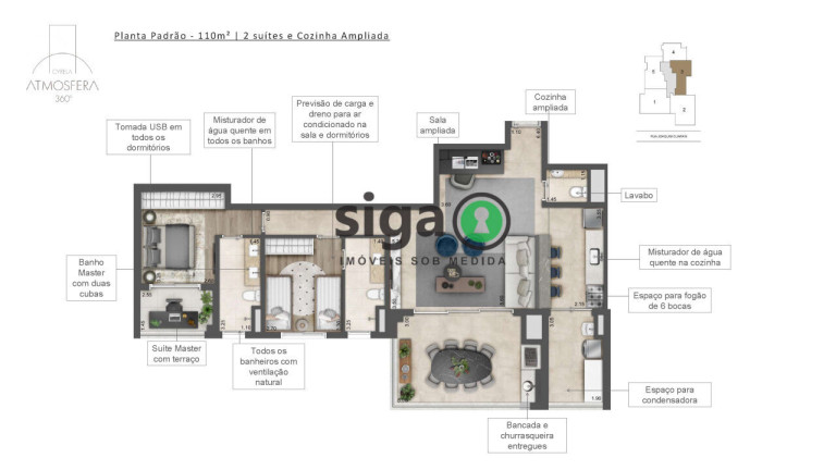 Imagem Apartamento com 2 Quartos à Venda, 110 m² em Jardim Das Acácias - São Paulo
