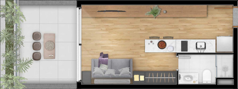 Imagem Apartamento com 1 Quarto à Venda, 36 m² em Petrópolis - Porto Alegre