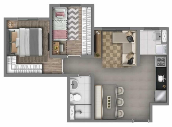 Imagem Imóvel com 2 Quartos à Venda, 32 m² em Parque Panamericano - São Paulo
