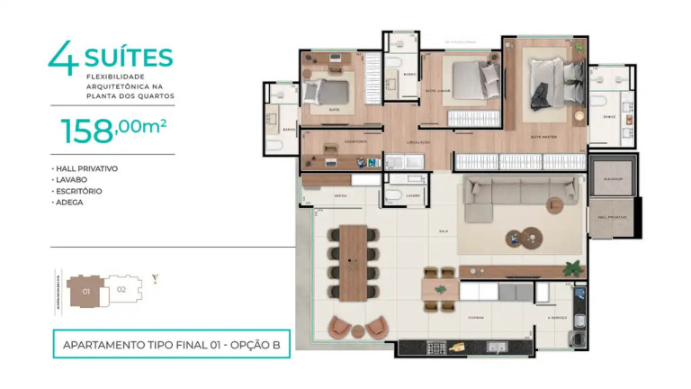 Imagem Apartamento com 4 Quartos à Venda, 142 m² em Ouro Preto - Belo Horizonte Imagem Apartamento com 4 Quartos à Venda, 142 m² em Ouro Preto - Belo Horizonte