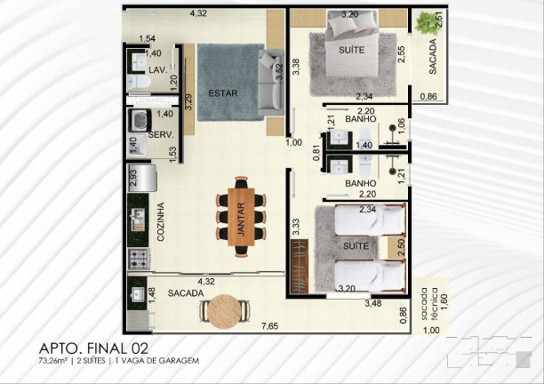 Imagem Apartamento com 3 Quartos à Venda, em Toninhas - Ubatuba Imagem Apartamento com 3 Quartos à Venda, em Toninhas - Ubatuba