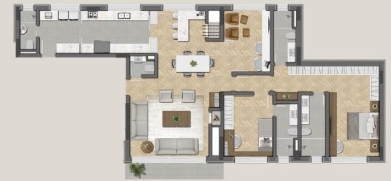 Imagem Apartamento com 3 Quartos à Venda, 155 m² em Mont Serrat - Porto Alegre