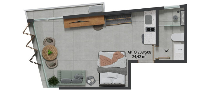 Imagem Imóvel com 1 Quarto à Venda, 29 m² em Praia Formosa - Cabedelo