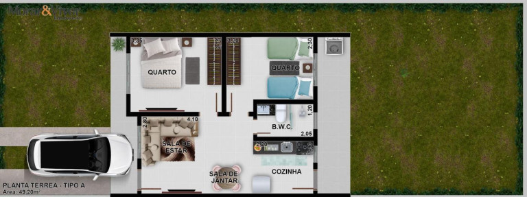 Imagem Casa com 2 Quartos à Venda, 49 m² em Santa Terezinha - Fazenda Rio Grande Imagem Casa com 2 Quartos à Venda, 49 m² em Santa Terezinha - Fazenda Rio Grande