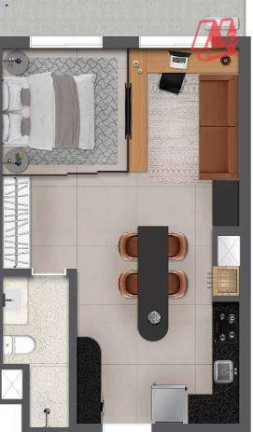 Imagem Apartamento com 1 Quarto à Venda, 49 m² em Jardim Botânico - Porto Alegre