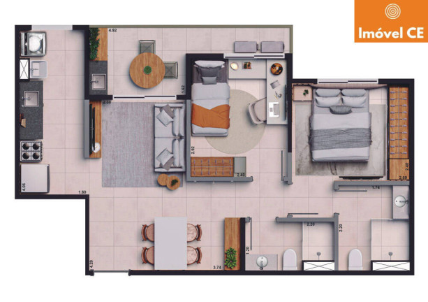 Imagem Apartamento com 2 Quartos à Venda, 53 m² em Praia Do Futuro Ii - Fortaleza Imagem Apartamento com 2 Quartos à Venda, 53 m² em Praia Do Futuro Ii - Fortaleza