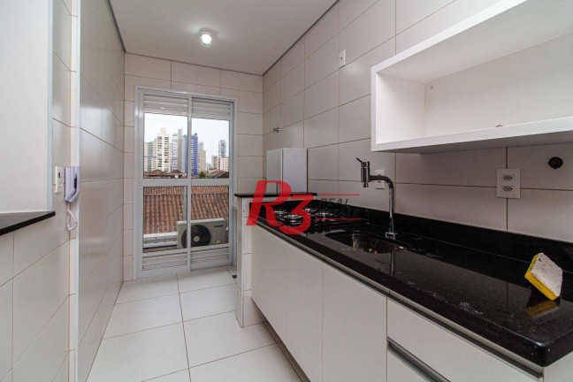 Imagem Apartamento com 1 Quarto para Alugar, 52 m² em Aparecida - Santos