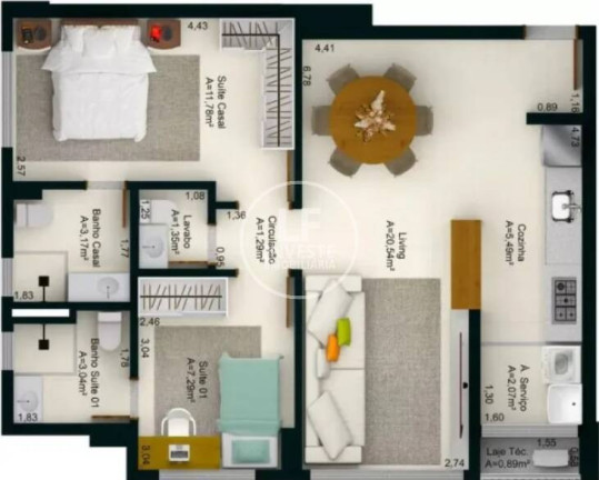 Imagem Apartamento com 2 Quartos à Venda, 66 m² em Setor Central - Goiânia
