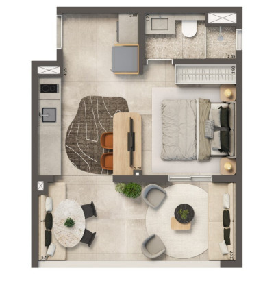 Imagem Apartamento com 2 Quartos à Venda, 38 m² em Brooklin Paulista - São Paulo Imagem Apartamento com 2 Quartos à Venda, 38 m² em Brooklin Paulista - São Paulo