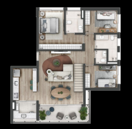 Imagem Apartamento com 3 Quartos à Venda, 114 m² em Sumaré - São Paulo