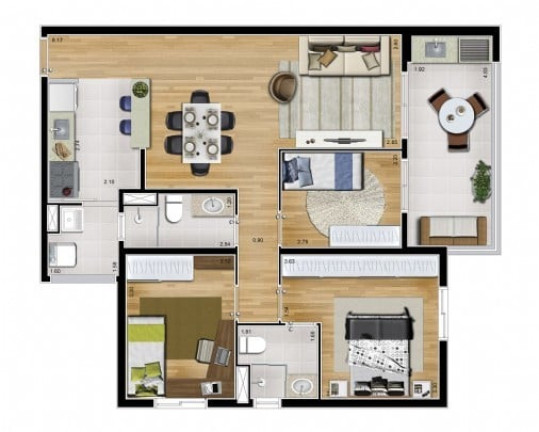 Imagem Apartamento com 2 Quartos à Venda, 65 m² em Jardim Do Mar - São Bernardo Do Campo Imagem Apartamento com 2 Quartos à Venda, 65 m² em Jardim Do Mar - São Bernardo Do Campo