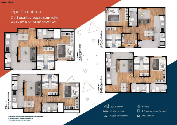 Imagem Apartamento com 3 Quartos à Venda, 55 m² em Núcleo Habitacional Papa João Paulo I - Apucarana Imagem Apartamento com 3 Quartos à Venda, 55 m² em Núcleo Habitacional Papa João Paulo I - Apucarana
