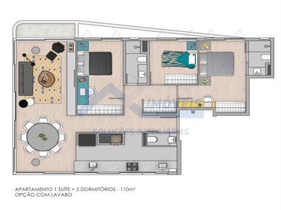 Imagem Apartamento com 3 Quartos à Venda, 110 m² em Menino Deus - Porto Alegre