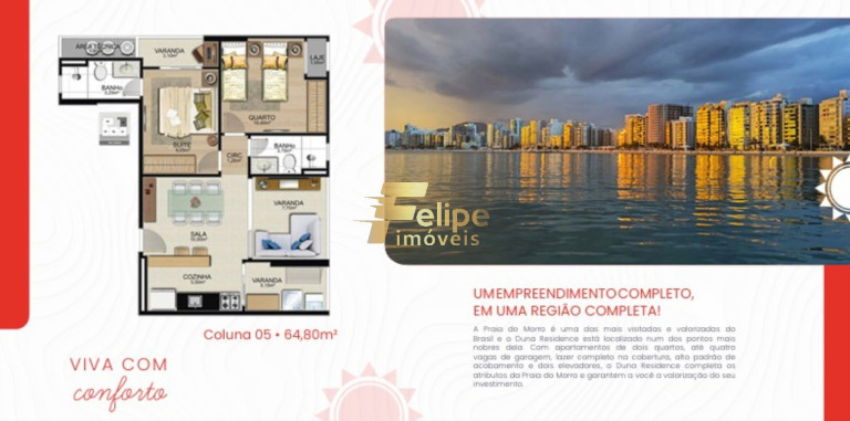 Imagem Imóvel com 2 Quartos à Venda, 64 m² em Praia Do Morro - Guarapari Imagem Imóvel com 2 Quartos à Venda, 64 m² em Praia Do Morro - Guarapari