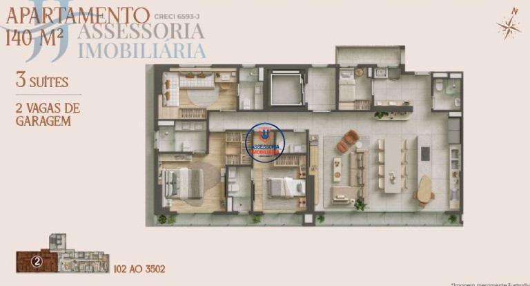 Imagem Apartamento com 4 Quartos para Alugar ou Temporada, 176 m² em Petrópolis - Natal
