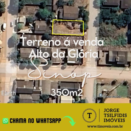 Terreno à Venda, 350 m² em Loteamento Alto Da Glória - Sinop