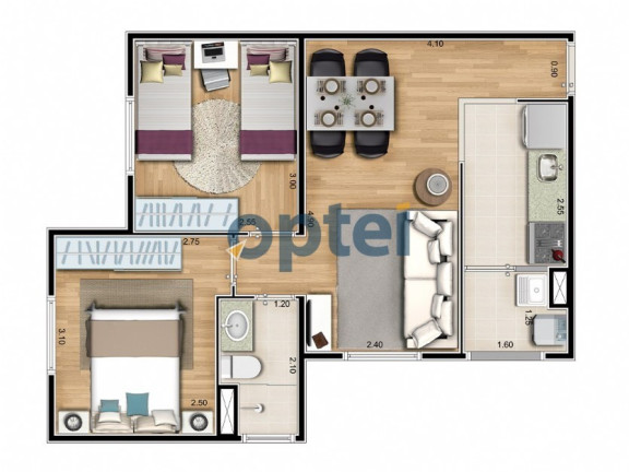 Imagem Apartamento com 2 Quartos à Venda, 44 m² em Paulicéia - São Bernardo Do Campo Imagem Apartamento com 2 Quartos à Venda, 44 m² em Paulicéia - São Bernardo Do Campo