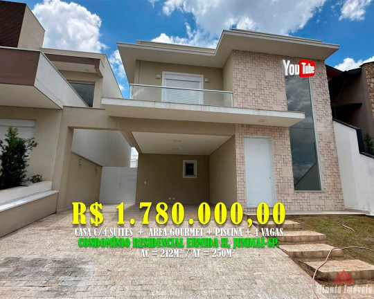 Casa de Condomínio com 3 Quartos à Venda, 212 m² em Centro - Jundiaí