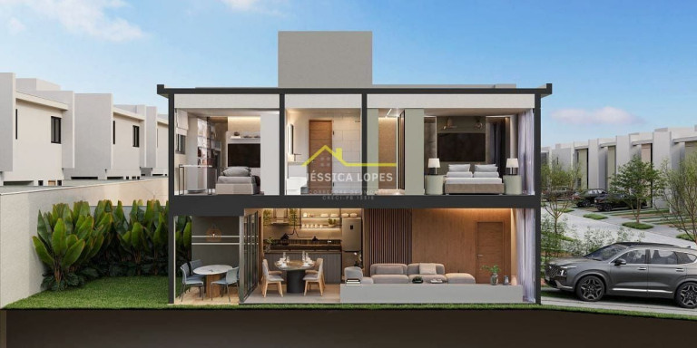 Casa de Condomínio com 2 Quartos à Venda, 103 m² em Comercial Norte - Bayeux