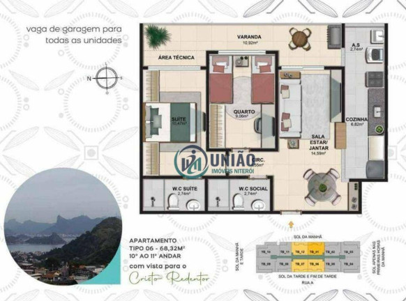 Imagem Apartamento com 2 Quartos à Venda, 68 m² em Largo Da Batalha - Niterói