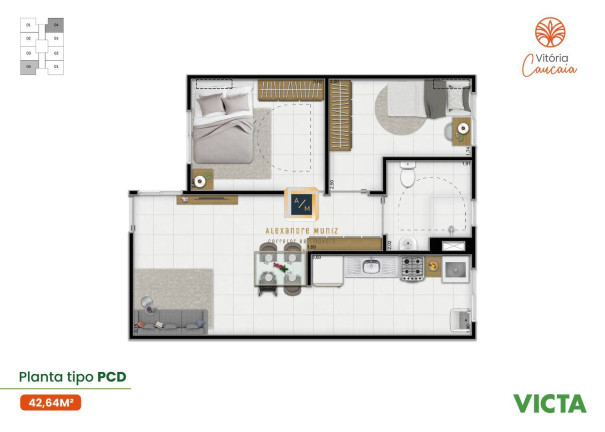 Imagem Apartamento com 2 Quartos à Venda, 42 m² em Cigana - Caucaia Imagem Apartamento com 2 Quartos à Venda, 42 m² em Cigana - Caucaia