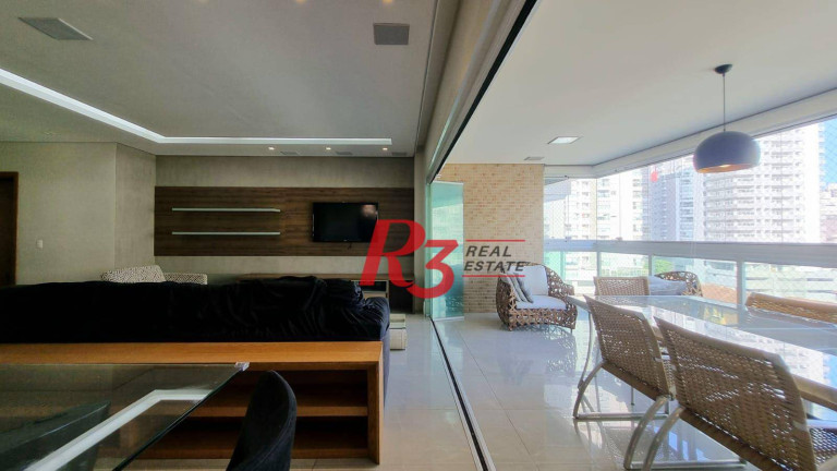 Imagem Apartamento com 3 Quartos para Alugar, 178 m² em Gonzaga - Santos