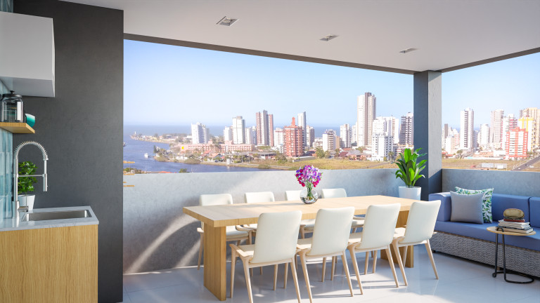 Apartamento com 2 Quartos à Venda, 81 m² em Centro - Passo De Torres