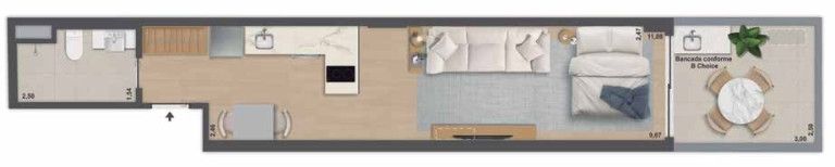 Imagem Imóvel com 1 Quarto à Venda, 34 m² em Ipanema - Rio De Janeiro
