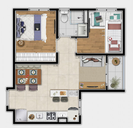Imagem Apartamento com 2 Quartos à Venda, 40 m² em Jardim Las Vegas - Guarulhos Imagem Apartamento com 2 Quartos à Venda, 40 m² em Jardim Las Vegas - Guarulhos