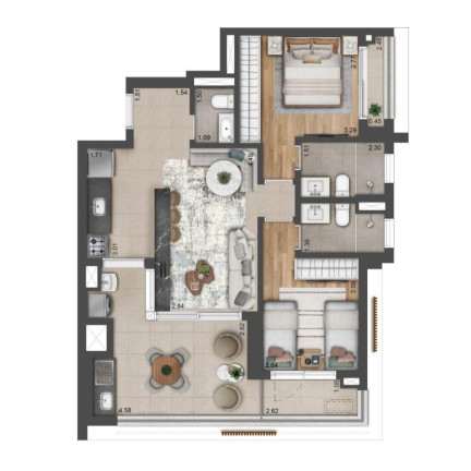 Imagem Apartamento com 2 Quartos à Venda, 80 m² em Moema - São Paulo
