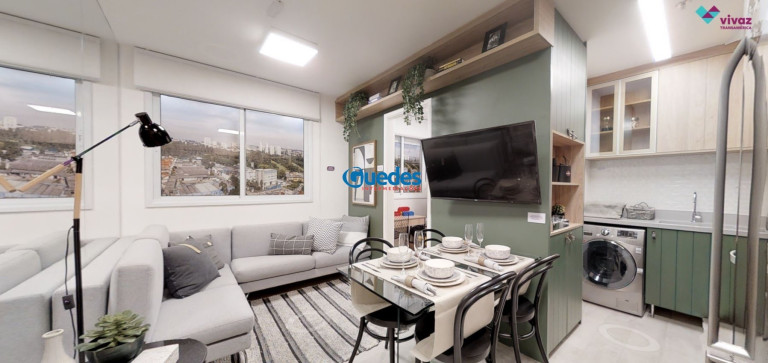Apartamento com 2 Quartos à Venda, 33 m² em Santo Amaro - São Paulo