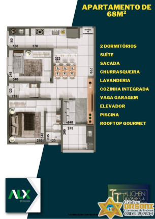 Imagem Apartamento com 1 Quarto à Venda, 49 m² em Perequê Açu - Ubatuba