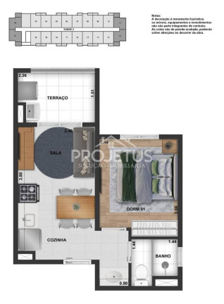 Imagem Apartamento com 1 Quarto à Venda, 24 m² em Tatuapé - São Paulo