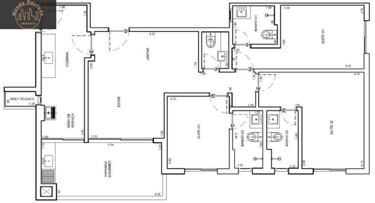 Imagem Apartamento com 3 Quartos à Venda, 104 m² em Centro - São Caetano Do Sul