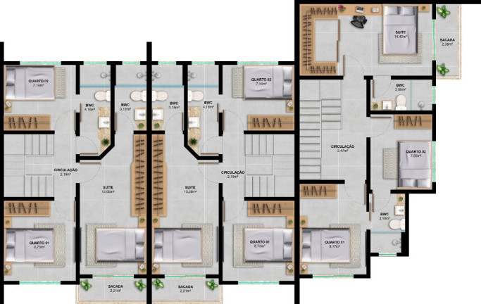 Imagem Sobrado com 3 Quartos à Venda, 113 m² em Forquilhas - São José