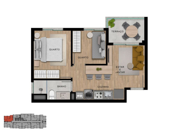 Imagem Apartamento com 2 Quartos à Venda, 38 m² em Vila Sônia - São Paulo Imagem Apartamento com 2 Quartos à Venda, 38 m² em Vila Sônia - São Paulo