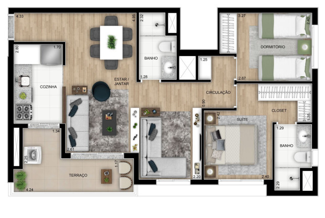 Imagem Apartamento com 3 Quartos à Venda, 67 m² em Vila Anastácio - São Paulo Imagem Apartamento com 3 Quartos à Venda, 67 m² em Vila Anastácio - São Paulo
