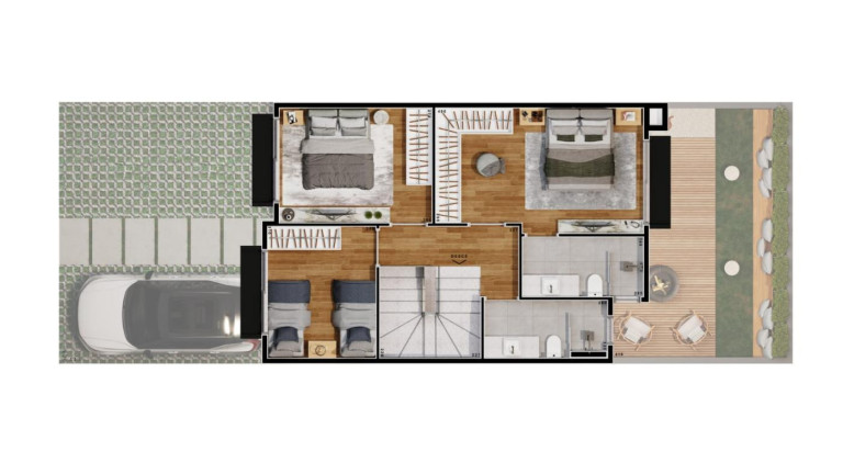 Imagem Casa com 3 Quartos à Venda, 103 m² em Santa Felicidade - Curitiba