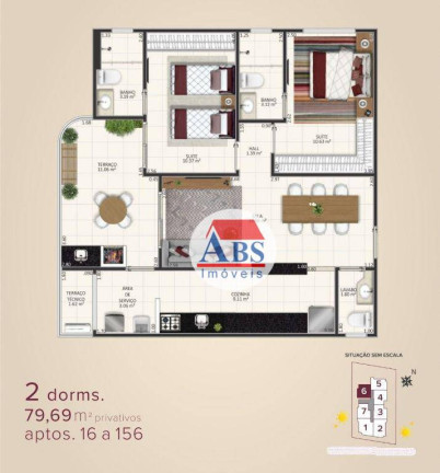 Imagem Apartamento com 2 Quartos à Venda, 80 m² em Aviação - Praia Grande Imagem Apartamento com 2 Quartos à Venda, 80 m² em Aviação - Praia Grande