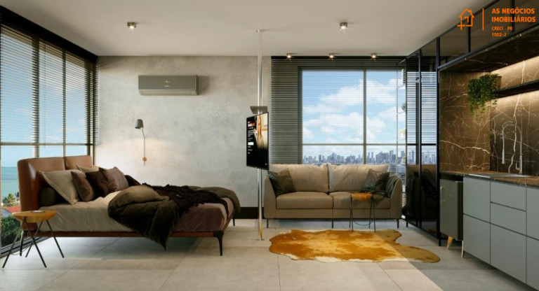 Imagem Flat com 1 Quarto à Venda, 22 m² em Jardim Oceania - João Pessoa