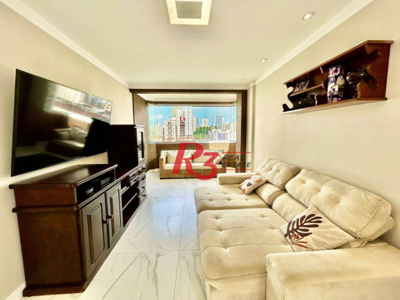 Apartamento com 3 Quartos à Venda, 133 m² em Embaré - Santos