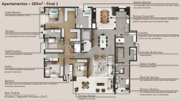 Imagem Apartamento com 4 Quartos à Venda, 228 m² em Alphaville Empresarial - Barueri