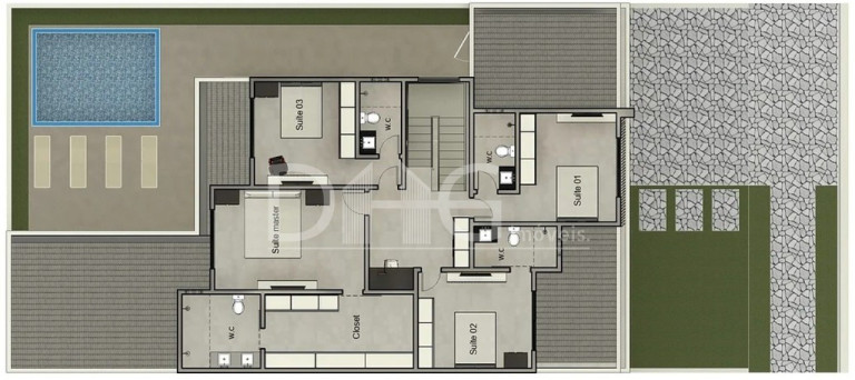 Sobrado com 4 Quartos à Venda,  em Santorini Residencial Club - Paulínia