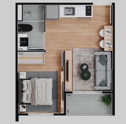 Imagem Apartamento com 1 Quarto à Venda, 26 m² em Vila Sônia - São Paulo Imagem Apartamento com 1 Quarto à Venda, 26 m² em Vila Sônia - São Paulo
