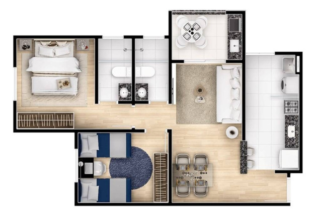 Imagem Apartamento com 2 Quartos à Venda, 73 m² em Vila Rica - Sorocaba Imagem Apartamento com 2 Quartos à Venda, 73 m² em Vila Rica - Sorocaba