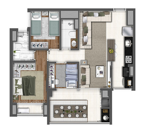 Imagem Apartamento com 2 Quartos à Venda, 62 m² em Vila Prudente - São Paulo Imagem Apartamento com 2 Quartos à Venda, 62 m² em Vila Prudente - São Paulo
