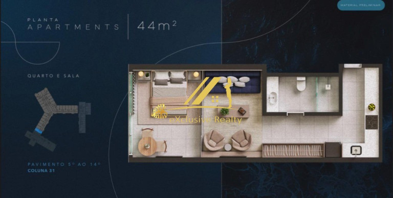 Imagem Imóvel com 1 Quarto à Venda, 35 m² em Ondina - Salvador Imagem Imóvel com 1 Quarto à Venda, 35 m² em Ondina - Salvador