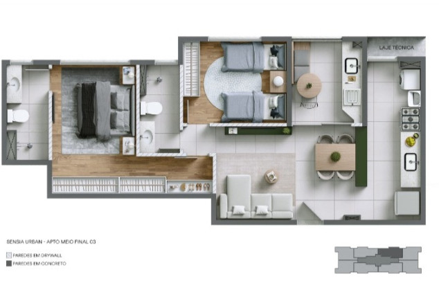 Imagem Apartamento com 2 Quartos à Venda, 63 m² em Stiep - Salvador Imagem Apartamento com 2 Quartos à Venda, 63 m² em Stiep - Salvador
